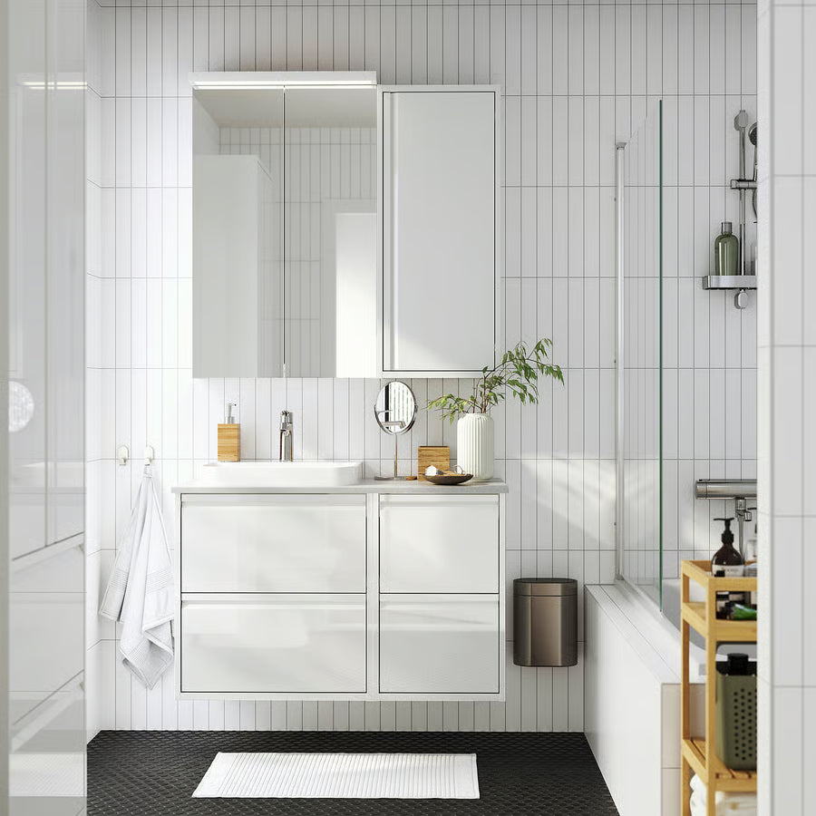 Furnoova Medicine Cabinet with Door – High Gloss White
