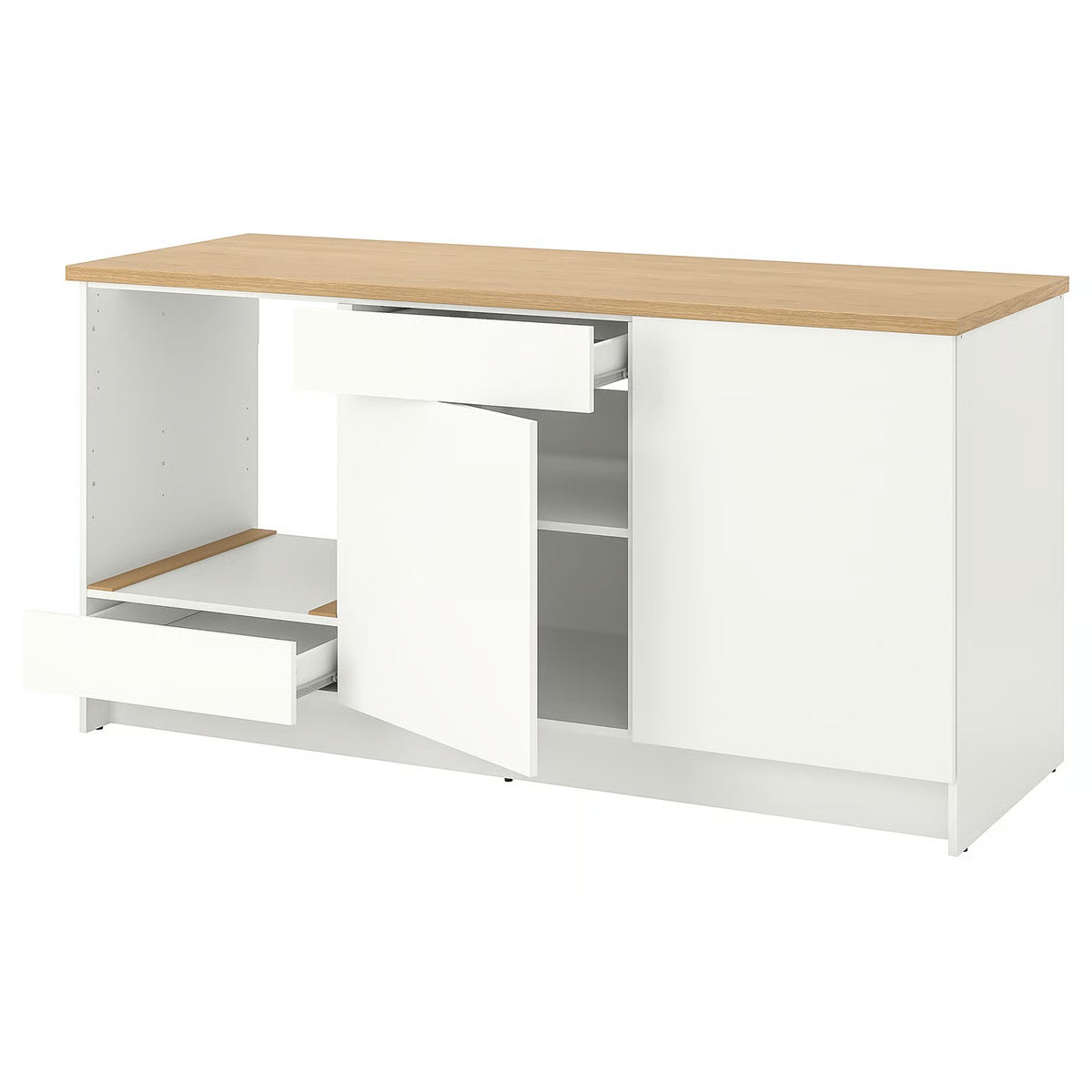 Furnoova® kitchen base unit white — White